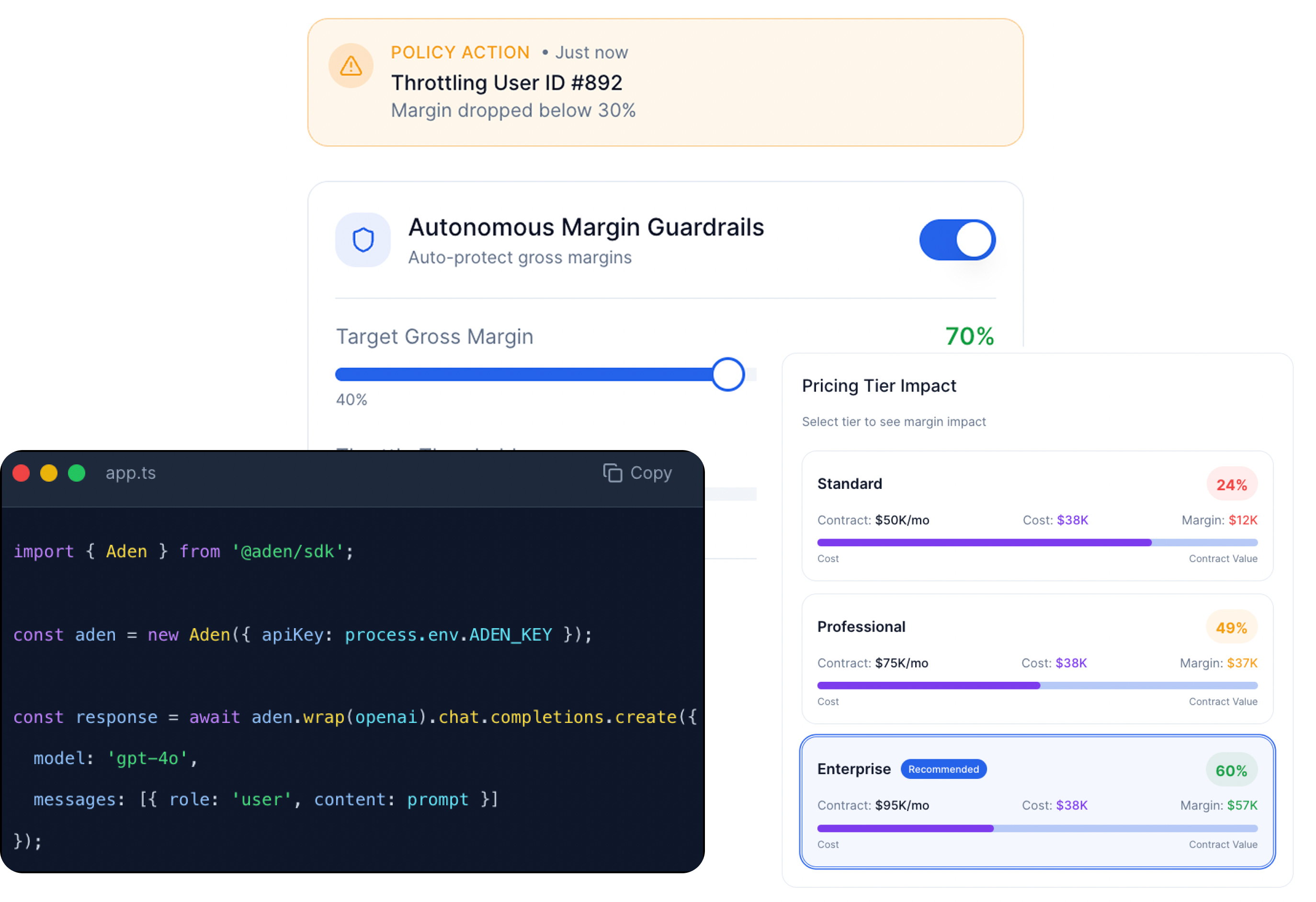 Aden margin guardrails